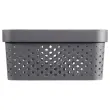 Panier Infinity Dots 11L - Recycl&eacute; - Gris - Curver photo du produit
