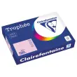 Ramette de 250 feuilles de papier rose 120g - CLAIREFONTAINE TROPHÉE photo du produit