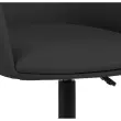 2 Fauteuil ARCO noir pied roulettes monté photo du produit