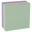 Bloc cube 400 feuilles 75x75 mm  couleurs assorties pastel photo du produit