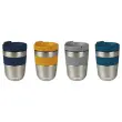 Mug isotherme color&eacute; double paroi en inox 25cl coloris assortis photo du produit