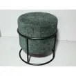 Pouf empilable vert photo du produit