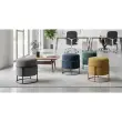 Pouf empilable bleu photo du produit