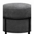Pouf empilable gris photo du produit