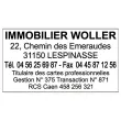 Tampon personnalisable Trodat Printy 4928 - Boîtier noir - Encre noire - 60 x 33 mm photo du produit