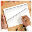 Règle de bureau simple en plastique Eco - 20 cm photo du produit