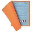 100 Chemises A4+ - orange pastel - 220g - Fiducial photo du produit