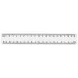 Règle de bureau double en plastique - 20 cm photo du produit