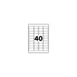 Planches de 40 étiquettes à coins carrés - 52,5 x 29,7 mm - Fiducial photo du produit