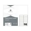 100 Planches de 16 étiquettes à coins carrés - 105 x 37 mm - FIDUCIAL OFFICE SOLUTIONS photo du produit