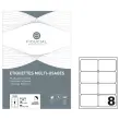 800 Etiquettes multi-usages blanches - Fiducial photo du produit