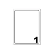 100 Planches d'étiquettes Fiducial coins ronds 199,6x289,1mm 100 étiq/bte photo du produit