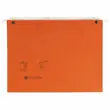 Boite de 25 Dossiers suspendus tiroirs FIDUCIAL Coloris - orange - Fond V photo du produit