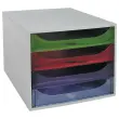 Module de classement 4 tiroirs - Assortis - Fiducial photo du produit