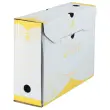 10 Bo&icirc;tes &agrave; archives - Dos 10 cm - jaune - Fiducial photo du produit