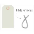 1000 ÉTiquettes américaines à œillet + fil de fer 100 x 51 mm photo du produit