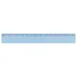R&egrave;gle Plate 30 cm Plastique Bleu Incassable - Gradu&eacute; en mm - Wonday photo du produit