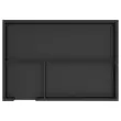 Set de 2 corbeilles &agrave; courrier noires avec trieur de bureau photo du produit