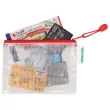 8 Pochettes souples arm&eacute;es zip - A6 - Rouge - Tarifold photo du produit