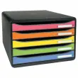 Module de classement Big Box Plus A4+ &agrave; l'italienne - 5 tiroirs - Coloris assortis - Exacompta photo du produit