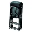 Chaise d'accueil pliante en polypropyl&egrave;ne - Noir photo du produit