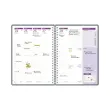 Agenda semainier Flowers - 15x21cm - Rose - Janvier à décembre - OXFORD photo du produit