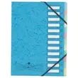 Trieur extensible carte lustrée - 12 onglets - Bleu clair - FIDUCIAL photo du produit