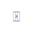 100 Planches d'étiquettes laser Avery 63,5x38,1 mm soit 2400 étiq/boîte photo du produit