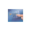 25 Planches d'étiquettes transparentes 210x297 mm, 25 étiq/boîte photo du produit