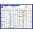 Calendrier 2027 de banque couleurs 14 mois Janvier &agrave; D&eacute;cembre - 17 x 13 cm photo du produit