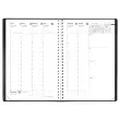 Agenda semainier spirale Ministre - 16x24 cm - Noir - QUO VADIS photo du produit