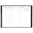 Agenda semainier Classique - 16 x 24 cm - Noir - Janvier à décembre photo du produit