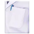 Blouse blanche 100 % coton - 3 poches - Taille L - Wonday photo du produit