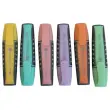 6 Surligneurs pastel - Pointe large - Fiducial photo du produit