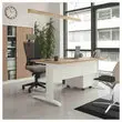 Bureau Buenos Aires - 120 x 80 cm - Plateau noyer et pieds aluminium - Fiducial photo du produit