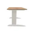 Bureau Buenos Aires - 140 x 80 cm - Plateau noyer et pieds aluminium - Fiducial photo du produit