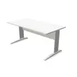 Bureau BUENOS AIRES - Plateau blanc et pieds alu - 160 x 80 cm - Fiducial photo du produit