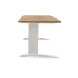 Bureau Buenos Aires - Plateau noyer et pieds alu - 160 x 80 cm - Fiducial photo du produit