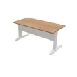 Bureau Buenos Aires - Plateau noyer et pieds alu - 160 x 80 cm - Fiducial photo du produit