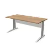 Bureau Buenos Aires - Plateau noyer et pieds alu - 160 x 80 cm - Fiducial photo du produit