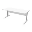Bureau BUENOS AIRES - blanc et pieds blancs 180x80 cm photo du produit