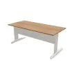 Bureau Buenos Aires - Plateau noyer et pieds aluminium - 180x80 cm photo du produit