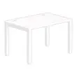Bureau BRUXELLES 120 x 80 blanc - pieds blancs photo du produit