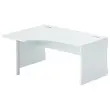 Bureau BUDAPEST compact retour à gauche gris L160 photo du produit