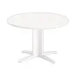 Table réunion ronde diam. 116cm blanc/blanc photo du produit