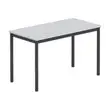 Table polyvalente rectangulaire 120 x 60 gris / noir photo du produit