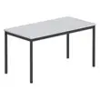 Table polyvalente rectangulaire 140 x 70 gris / noir photo du produit