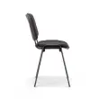 Chaise d'accueil visiteur Iso - Noir photo du produit