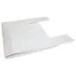 500 Sacs à bretelles en polyethylène réutilisables BLANC photo du produit