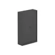 Armoire haute &agrave; rideaux m&eacute;talliques - 198 cm x 120 cm - Anthracite - VINCO photo du produit